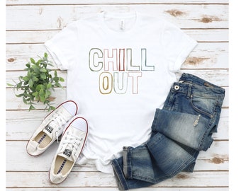 Camisa Chill out, Camisa Chill, Camisa Relax, Camisa Tranquila, Camisa para amantes relajantes, Camisa amante relajante, Regalo para amantes de la calma, Confort.
