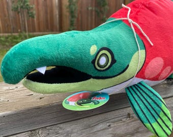 Fraser The Sockeye Salmon Plush Toy BC Salmon Line Wave 1 by From The Shale Plushies