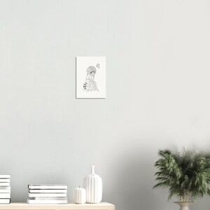 Schlurpi the Raccoon as Leo – A4 Unframed Zodiac Art Print on 250gsm Fine Art Paper | Lion Mane Woodland Illustration for Leos