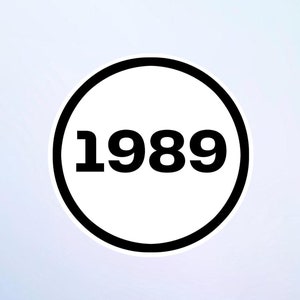 1989-- Sticker // Geburtstagsjahr