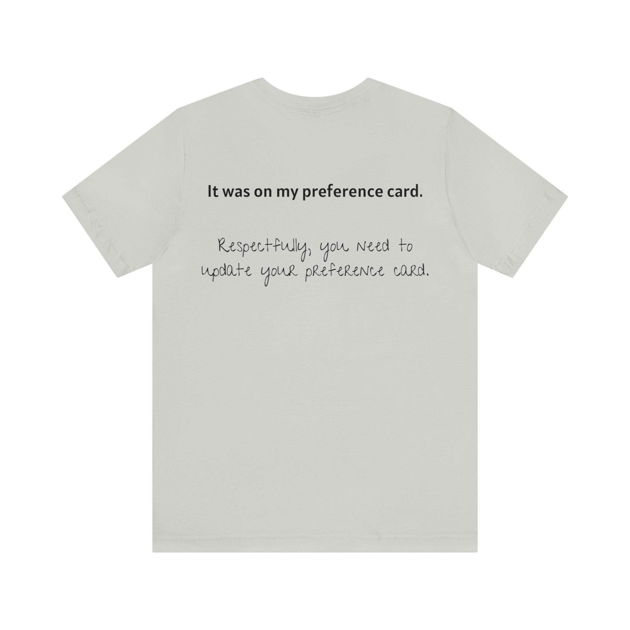 Scrub Tech & Surgeon Preference Card Short Sleeve Tee Surg Tech ...