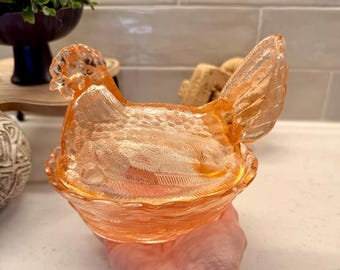 Mosser Jadeite Hen on Nest Candy Dish 4