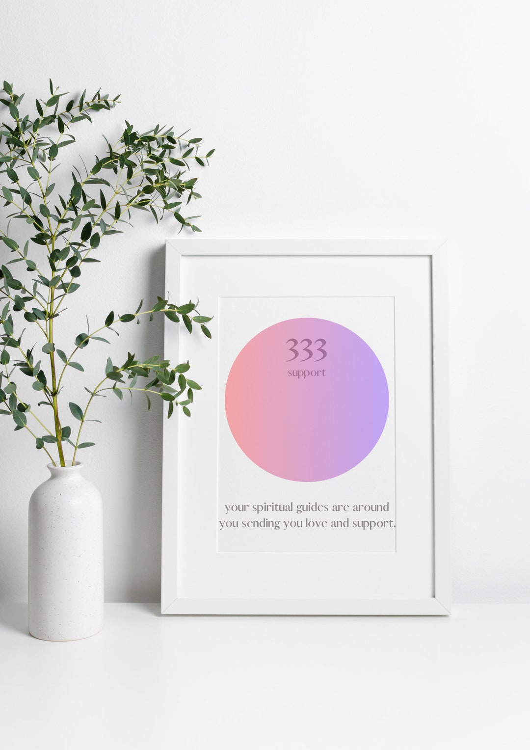 ANGEL NUMBER PRINT '333 Support' digital Download Aura Angel Energy ...