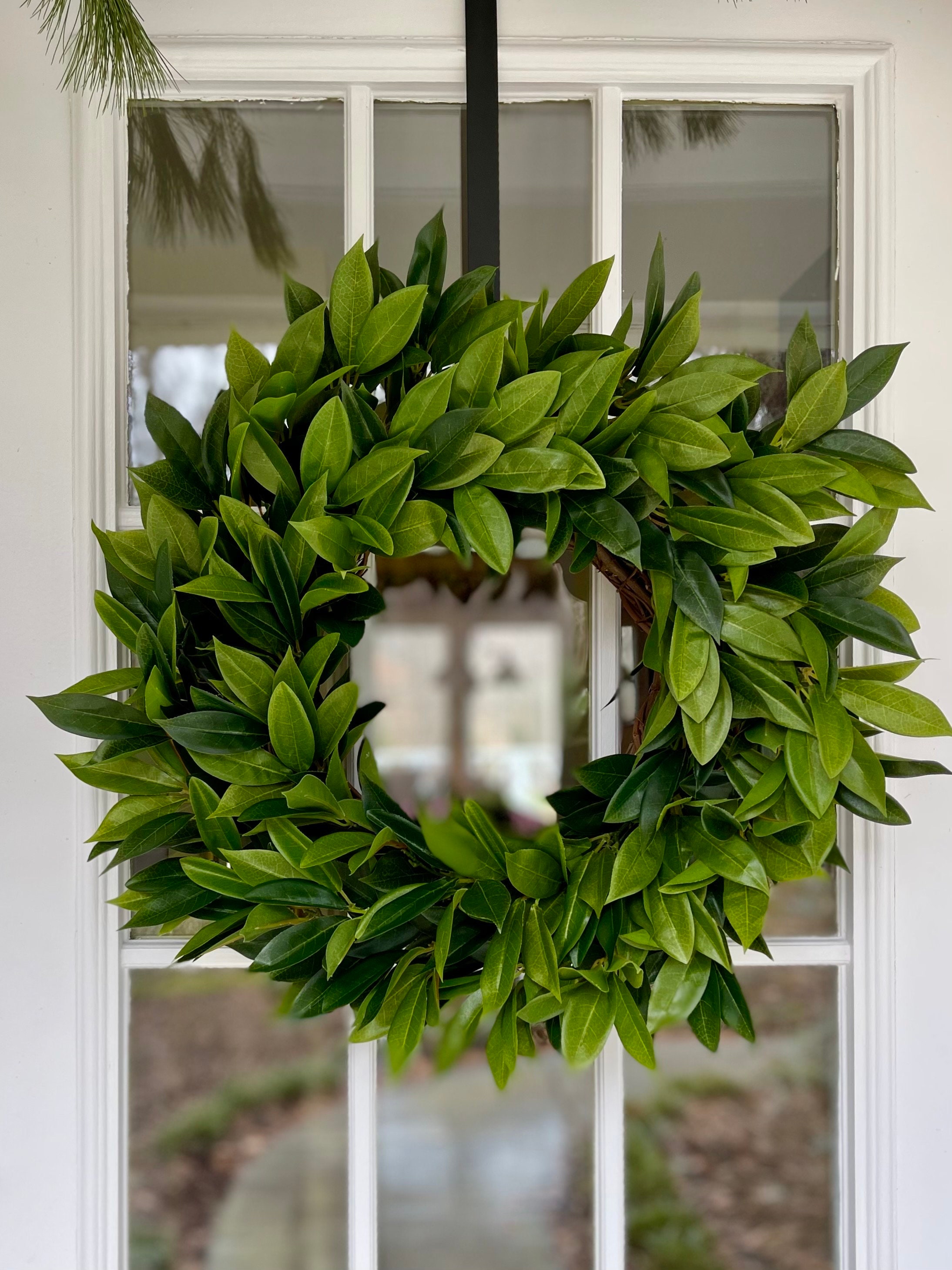 Year Round Laurel Wreath for Front Door Greenery Wreath for Everyday Year Round Laurel Wreath for Front Door Greenery Wreath for Everyday
