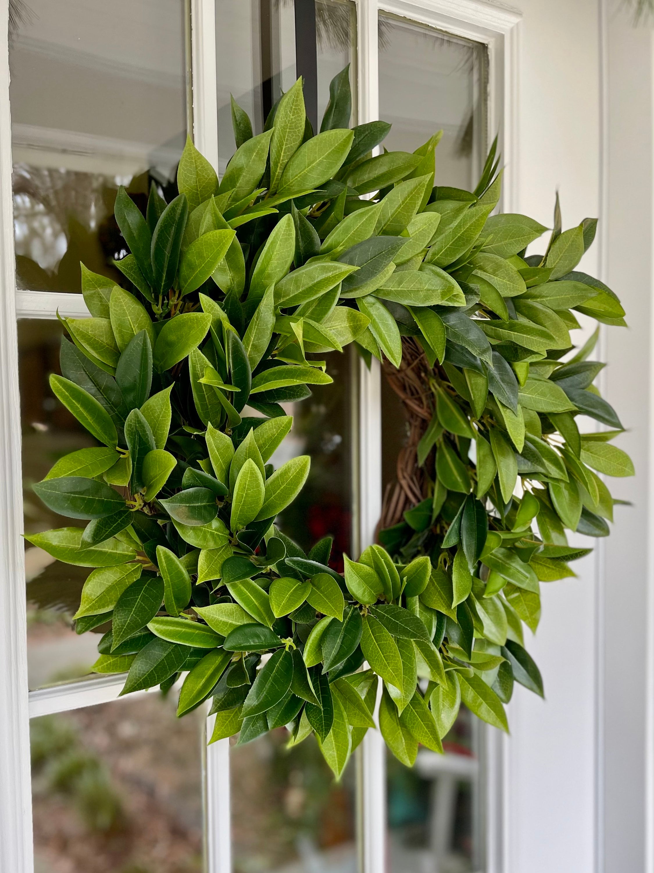 Year Round Laurel Wreath for Front Door Greenery Wreath for Everyday Year Round Laurel Wreath for Front Door Greenery Wreath for Everyday