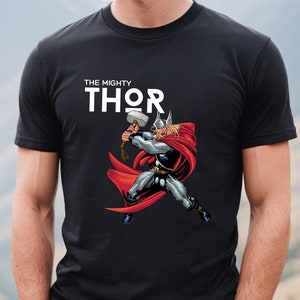 The Mighty Thor Vintage 90s shirt, Retro Thor Comic T-shirt, MCU Fans Gift, Avengers Thor  Tee, Avengers Fan T-shirt, Disney Trip T-shirt