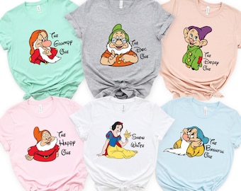 Snow White And The Seven Dwarfs Family Shirt, Cousin Part Shirt, Disney vacation shirt, Family trip shirt, Group Halloween Teacher Dress Day