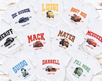 Cars Matching Family Shirt, McQueen Mater Friends Tee, Disney Cruise 2026 Trip