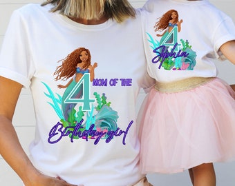 Mermaid Birthday Family Girl shirt,  Birthday Girl Mermaid, Matching Mermaid Birthday, Family Mermaid Birthday Shirt, Mermaid Party Shirt,
