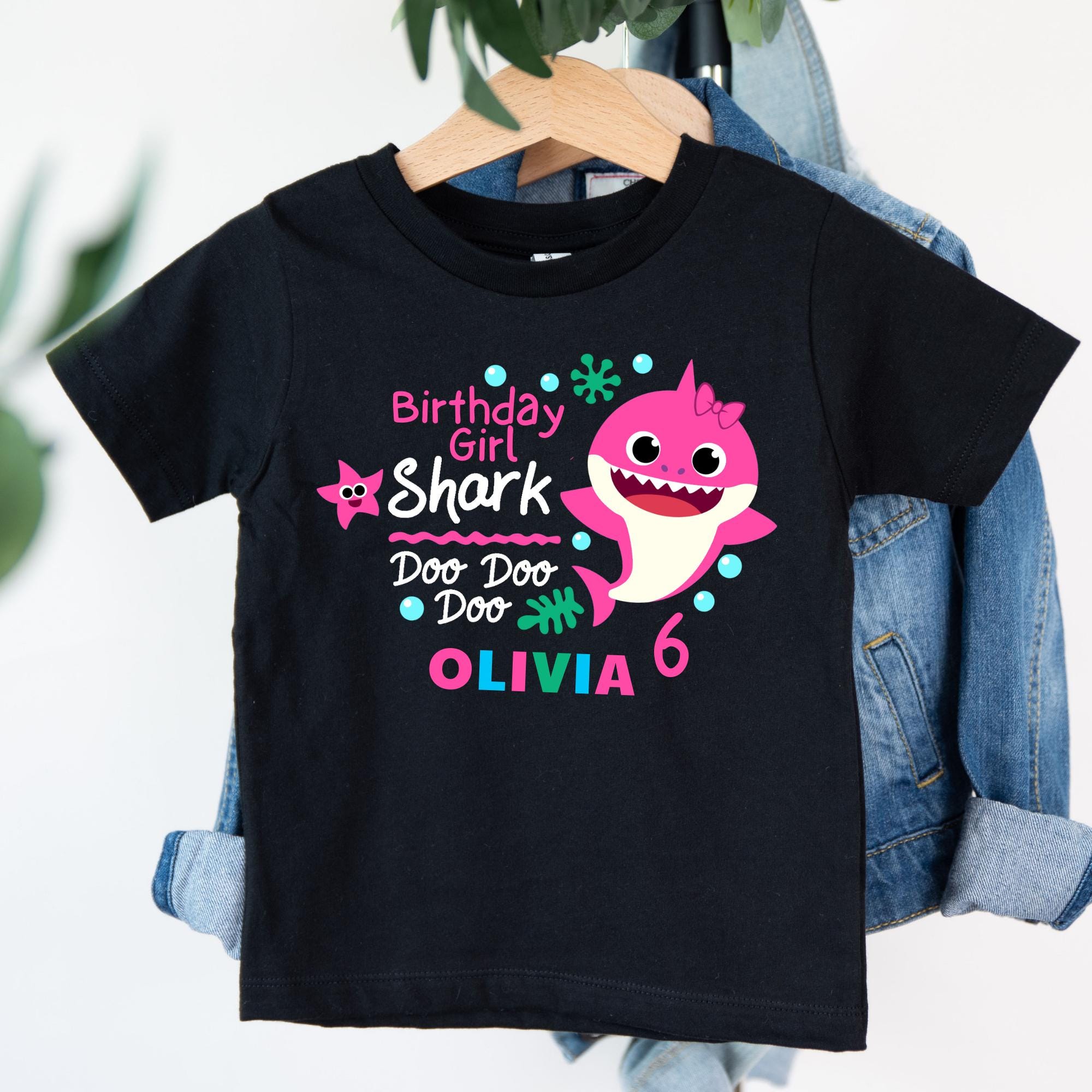 Baby Shark Birthday Boy Girl Family Matching Shirts, Mom Dad Birthday Toddler Baby Shark Theme Birthday Outfit Toddler Youth Birthday Party