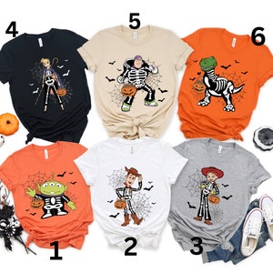 Family Matching Toy Story Shirt, Halloween 2025 Matching, Halloween Vacation, Trick or Treat, Disney 16 Character toy story Group Party Tee