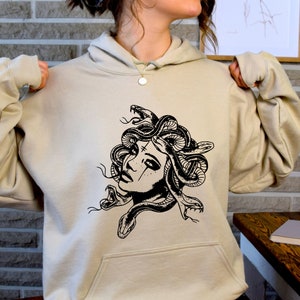 Medusa Snake Face, Goddess Medusa Shirt, Halloween Shirt, Greek Mythology Shirt, Snakes Head Witch Shirts, Mythology Shirts, Witchy Tshirt