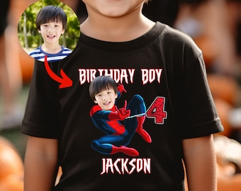 Custom Spiderman Birthday Shirt, Family Matching Birthday Shirts, Birthday Spiderman Tee, Birthday Boy Gift, Personalized Gift, Spidey gift