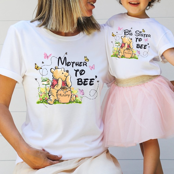 Mom to Bee Shirt, Pooh Baby Shower Shirt, Big Brother To Bee T-shirt, Grandma To Bee, Pregnancy Announcement, Mother to be shirts, Mom to