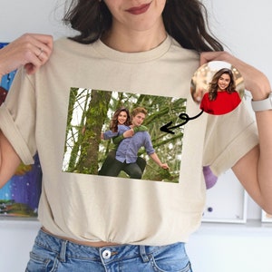 Twilight Custom Face Funny Digital Prints, Valentine Gift, Vampire Wolf Romance Gift, Ed and Bella, Twilight Movies, Tee For Movie Lovers
