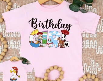 Toy Story Custom Matching Family Birthday Girl Boy Toddler Youth Shirts Tees, In My Birthday Era