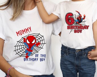 Spiderman Birthday Shirt: Family Matching Avenger Tee