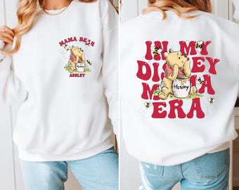 Winnie the Pooh Mama In my Disney Ira Sweatshirt, Best Mom Ever Sweatshirt, New Mama Tee, Pregnant Announcement Hoodie, Custom Gift for Mom