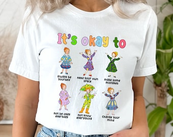 It 's Okay To Miss Frizzle Teacher Shirt Magic School Bus, Back to School, The Magic School Bus Tee, Teacher Educational Wall Art, Book Tee