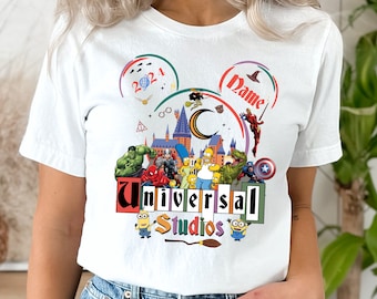 Universal Studios Family Trip 2024, Vintage Disney Universal Studios Shirt, Disney Trip Disneyworld Shirt, Christmas Birthday Family Disney