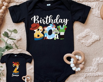 Toy Story Birthday Boy Shirt, Birthday Girl Family Party Shirt, Birthday Kids Shirt, Custom Toy Birthday Toddler Youth y2k Shirt
