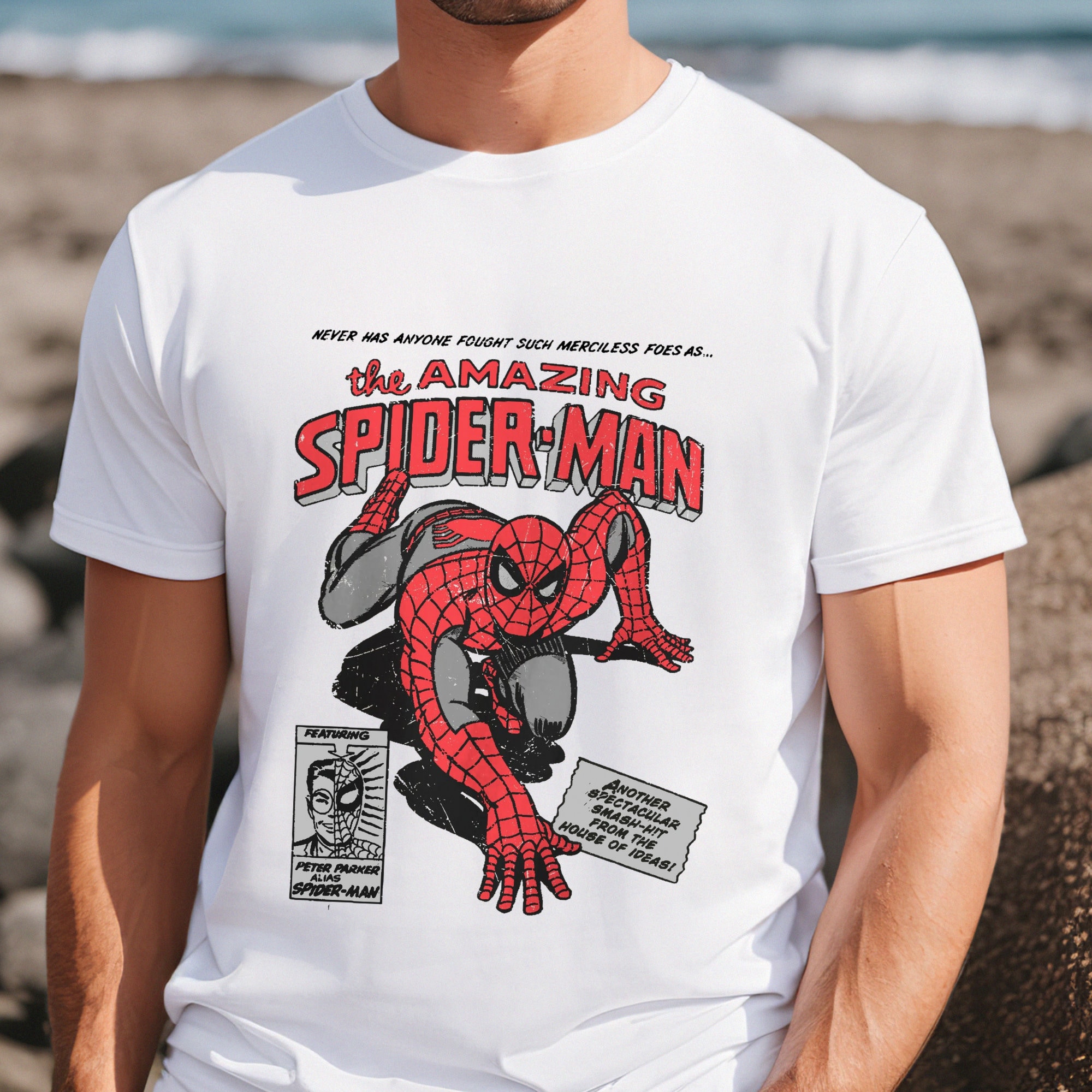 Unisex Vintage 90s Marvel the Amazing Spider Man T-shirt, Retro