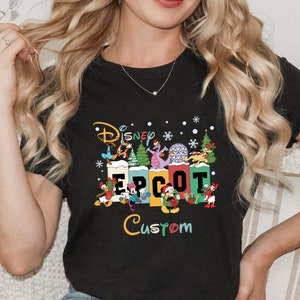 Custom Christmas Disney Epcot Shirt, Disney Epcot Shirt, Disney Epcot 2025, Disney Christmas 2025, Disney Epcot Christmas Shirt,