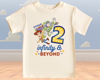Custom 2 infinity and beyond Shirt, Toy Story shirt, Buzz Lightyear shirt, Toy Story Birthday Shirt, Two infinity and beyond tee