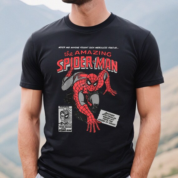 Unisex Vintage 90s Marvel the Amazing Spider Man T-shirt, Retro