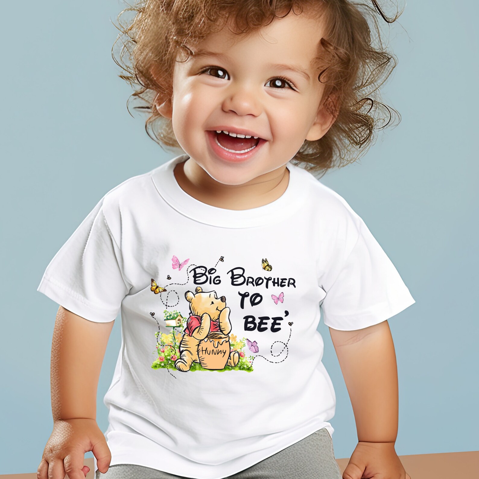 Mom to Bee Shirt Pooh Baby Shower Shirt Big Brother to Bee Etsy