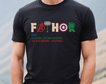 Fathor Avengers Shirt: Superhero Dad Gift