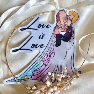 LOVE IS LOVE! Gay Wedding Sticker