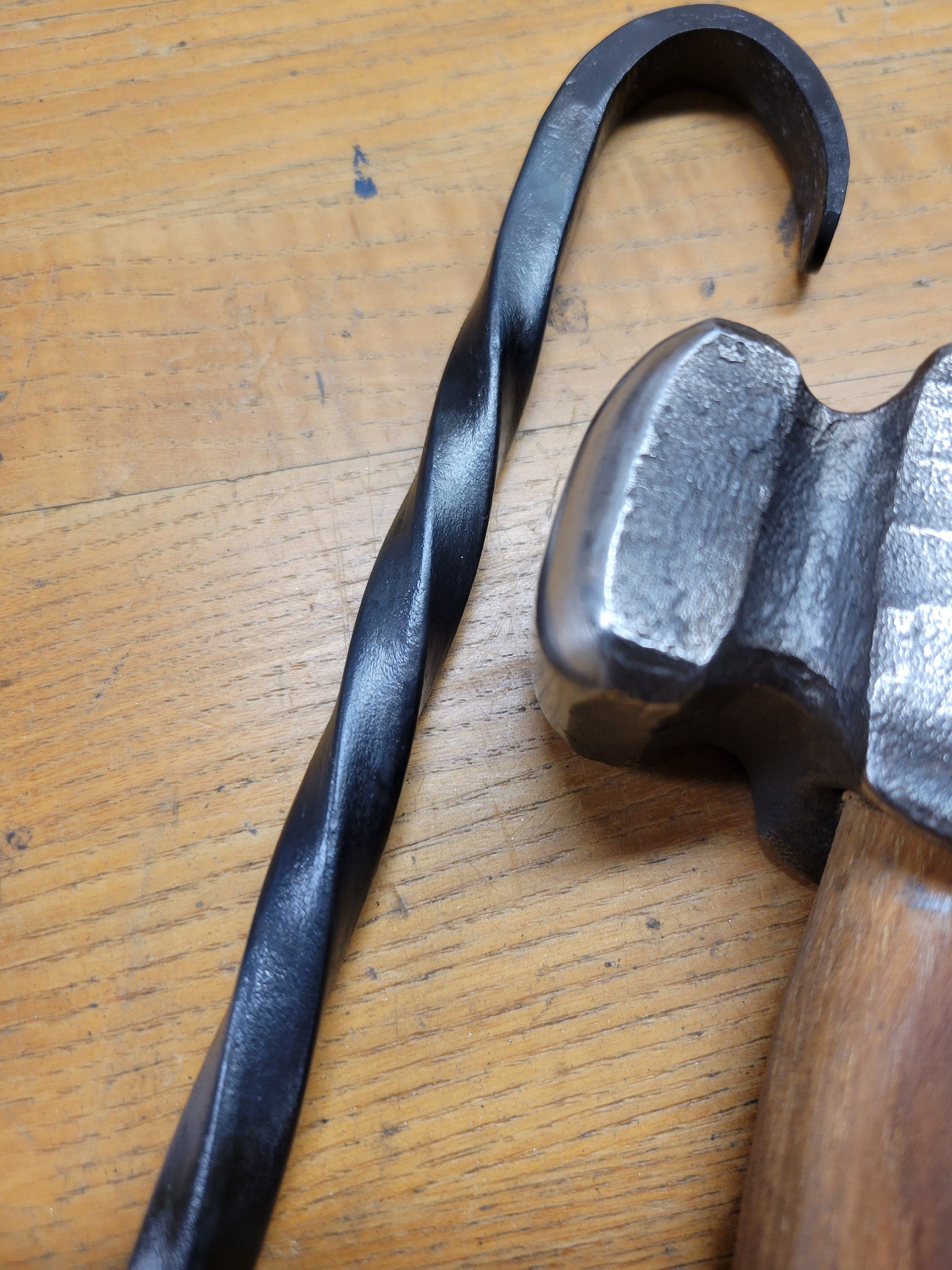 Hand Forged Fire Poker Coal Rake - Etsy