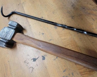 Aleta para carne de cerdo para barbacoa forjada a mano