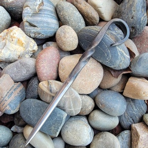 Hand Forged Marlin Spike Awl with finger loop