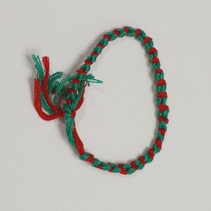 Custom color double chain knot bracelet