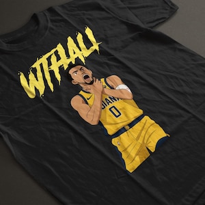 ¿Qué demonios? Camiseta de baloncesto con dibujos animados, celebración del ahogo, Tyrese