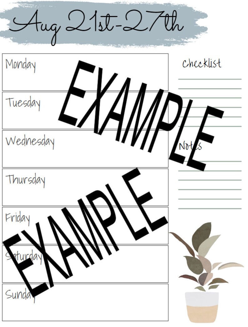 Digital Weekly Planner july 2023jun2024 Etsy