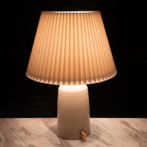 Dimmable Tall Handmade Ceramic Table Lamp