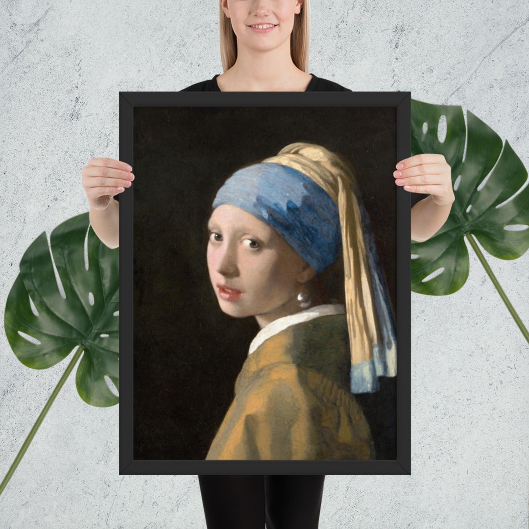 Classic Johannes Vermeer Art in Frame Home Decoration Etsy