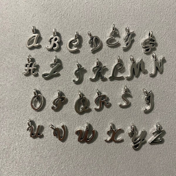 A-Z letter charms