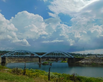 Thunderheads Over the Blue Bridge