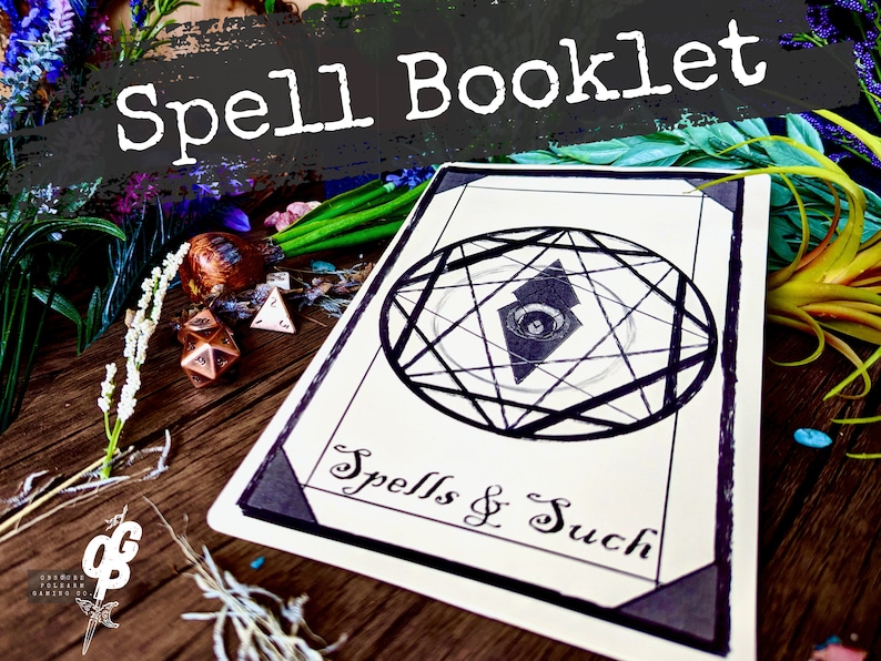 Spell Booklet - Mini Spell Book Template | Dnd Prop | Printable Form ...