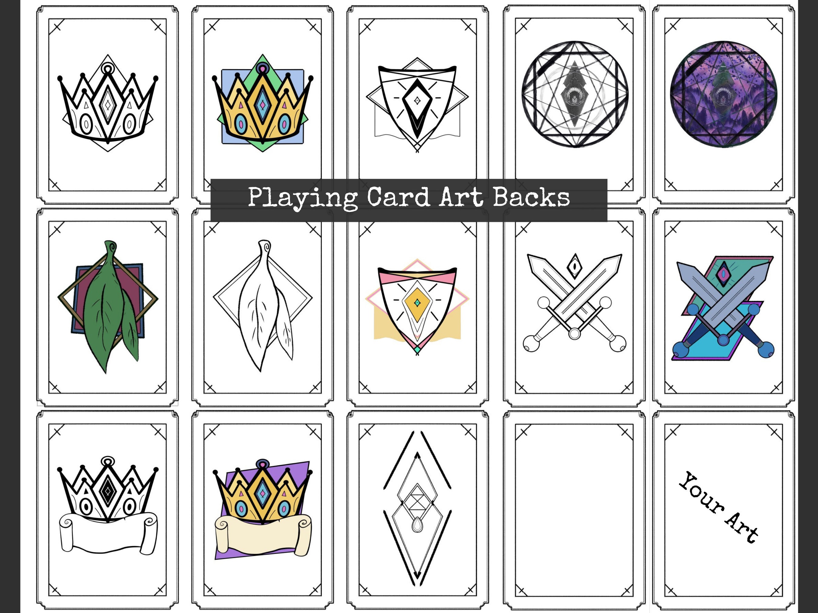Magic Item, Spell, & Ability Card Template | Printable Form Fillable ...