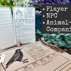 Index Card Character Sheet | Player or NPC | Printable Form Fillable ...