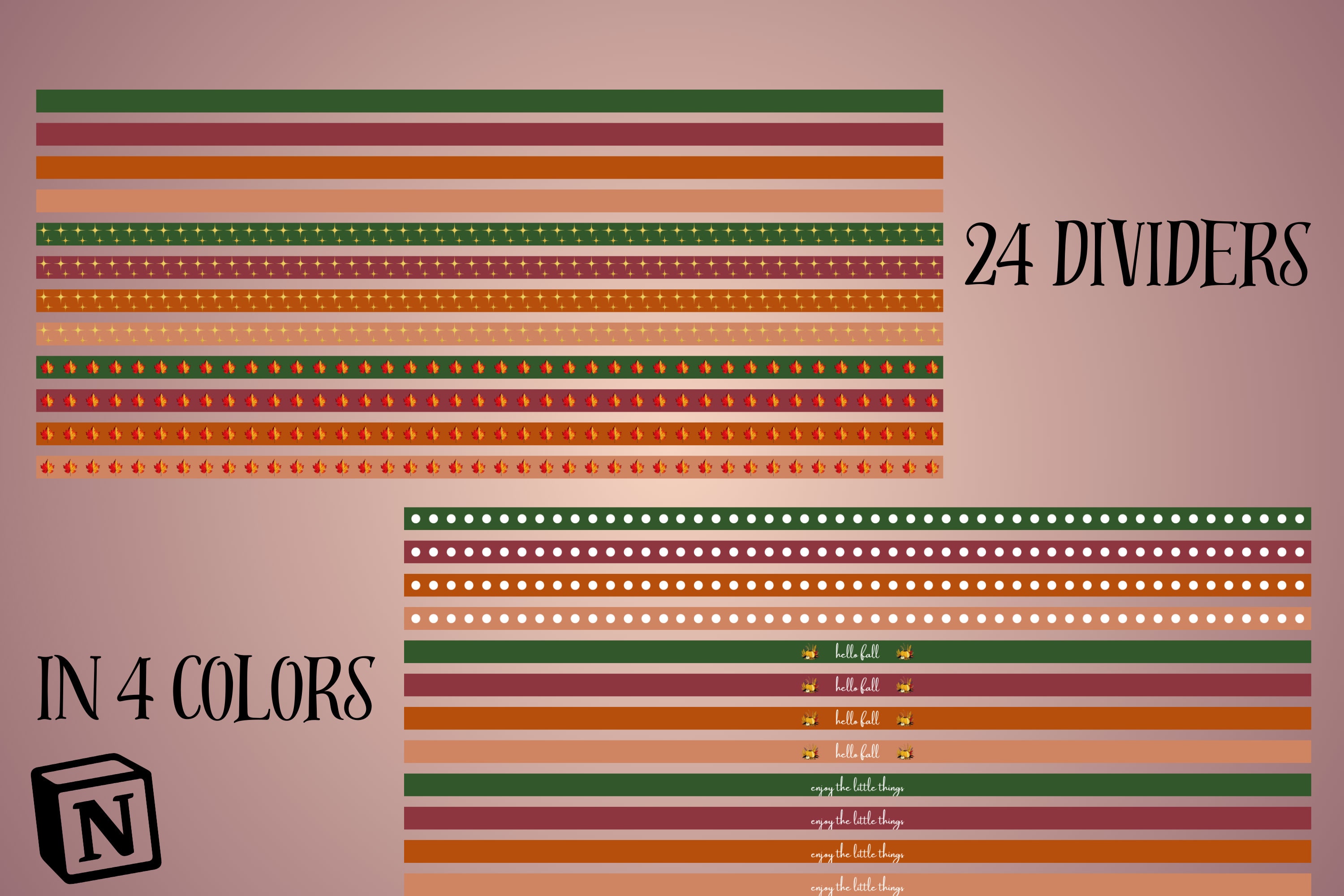 Notion Template Fall Themed Planner Recipes Activities Etsy
