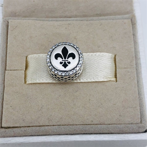 Pandora New Orleans Bead Charm Saints Charm /S925 Joyería de plata esterlina con caja de regalo