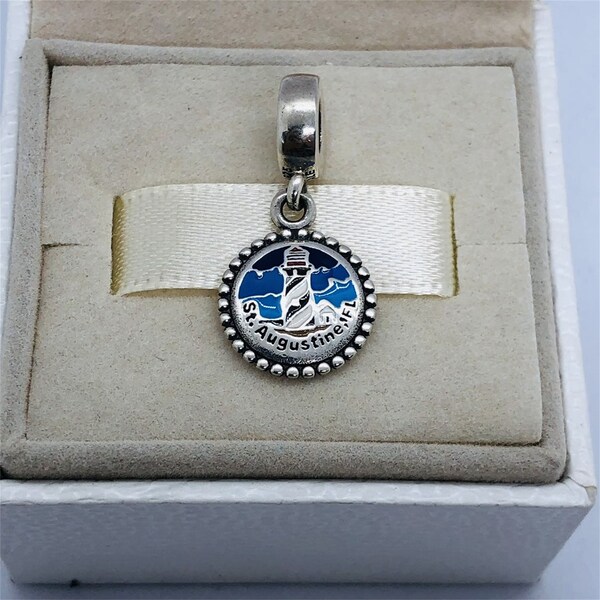 Pandora St. Augustine Charm Lighthouse FL Charm , exclusive Charm Pendant, S925 sterling silver jewelry