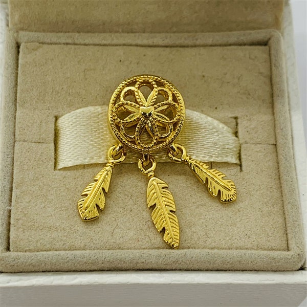 Pendentif à breloque Pandora Spiritual Dreamcatcher | Argent sterling S925/bracelet à breloques/collier pendentif/avec une boîte cadeau