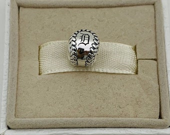 Pandora Detroit Tigers Charm Baseball Charm Dangle Charm Jewelry / S925 sterling silver / with gift Box